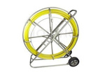 Fibre optic cable duct rodder 100m, 8mm (fibreglass + stand)