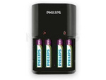 CHARGER PHILIPS 4 SLOTS AA/AAA + 4 X AAA 800 MAH