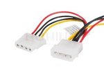 Kabel Zasilający Wewnętrzny Hdd Molex(F) 4 Pin->2x Molex(F/M) 4 Pin 15cm Lanberg
