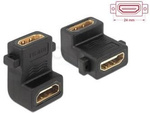 DELOCK ADAPTER HDMI A FEMALE > FEMALE WITH SCREW HOLE 90° ANGLED