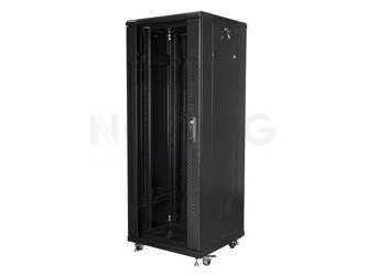 Szafa Instalacyjna Rack Stojąca 19" 32u 600x600 Czarna Lanberg (Flat Pack)