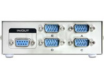 Switch Delock 4x Rs232 Szary
