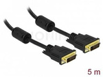 Kabel Dvi-D(M)(24+1)->Dvi-D(M)(24+1) 5m Czarny Dual Link Ferryt Delock