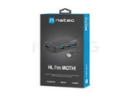 Hub Usb 3.0 Natec Moth 4-Porty Czarny