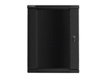 Szafa Instalacyjna Rack Wisząca 19" 18u 600x450 Czarna Lanberg (Flat Pack)