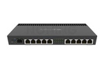RB4011iGS+RM Powerful 10xGigabit port router with a Quad-core 1.4Ghz CPU, 1GB RAM, SFP+ 10Gbps cage and desktop case with rack ears