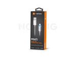 USB MICRO-B(M)->USB-A(M) 2.0 CABLE 1M SILVER LED NATEC PRATI