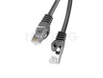 Patchcord Kat.5e Ftp 1m Czarny Fluke Passed Lanberg