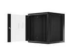 19" WALL-MOUNTED RACK 12U/570X600 DEMOUNTED FAST ASSEMBLING FLAT PACK BLACK LANBERG