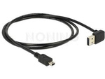 USB MINI-B(M)->USB-A(M) 2.0 CABLE 1M ANGLED UP/DOWN EASY-USB BLACK (CANON) DELOCK