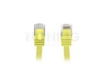 Patchcord Kat.5e Utp Płaski 3m Żółty Fluke Passed Lanberg