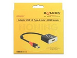 DELOCK ADAPTER USB 3.0 TYPE-A MALE > HDMI FEMALE