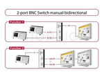 SWITCH DELOCK 2-PORT BNC GREY