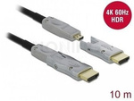 Kabel Hdmi/Hdmi Micro->Hdmi/Hdmi Micro M/M 4k 60hz 10m Optyczny Aktywny Czarny Delock