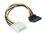 MOLEX(M)->SATA(F) CABLE 15CM ANGLED DOWN DELOCK