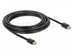 DISPLAYPORT MINI M/M CABLE 5M BLACK DELOCK