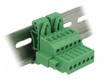TERMINAL BLOCK 6PIN SET FOR DIN RAIL DELOCK