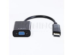 DISPLAYPORT TO VGA ADAPTER, ON CABLE BLACK