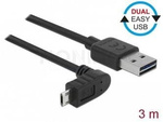 CABLE EASY-USB 2.0-A MALE > USB 2.0 MICRO-B MALE ANGLED 3M DELOCK
