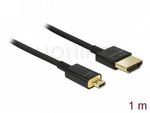 HDMI-A (M) -> HDMI-D (M) 1M 4K 60HZ 3D BLACK SLIM PREMIUM DELOCK