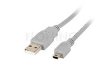 Kabel Usb Mini(M)->Usb-A(M) 2.0 1.8m Szary (Canon) Lanberg