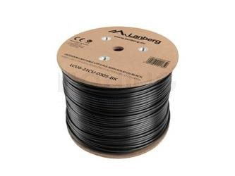 OUTDOOR LAN CABLE UTP CAT.6 305M SOLID CU BLACK FLUKE PASSED LANBERG