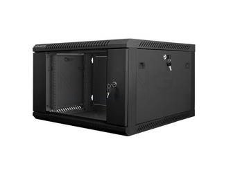 RACK CABINET 19” WALL-MOUNT 6U/600X600 FOR SELF-ASSEMBLY (FLAT PACK) BLACK LANBERG