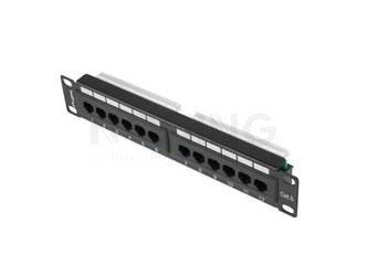 Patch Panel 12 Port 1u 10" Kat6 Czarny Lanberg