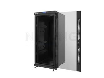 Szafa Instalacyjna Rack Stojąca 19" 27u 600x800 Czarna Drzwi Szklane Lcd Lanberg (Flat Pack)