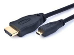 Kabel Hdmi(M)->Hdmi Micro(M) V1.4 1.8m Czarny Gold Gembird