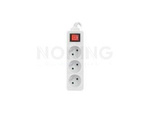 POWER STRIP LANBERG 1.5M WHITE 3 SOCKETS FRENCH WITH CIRCUIT BREAKER QUALITY-GRADE COPPER CABLE