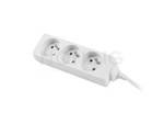 POWER STRIP LANBERG 3M WHITE 3 SOCKETS FRENCH QUALITY-GRADE COPPER CABLE
