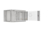 19" WALL-MOUNTED RACK 6U/570X450 DEMOUNTED FAST ASSEMBLING FLAT PACK GREY LANBERG