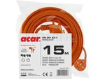 EXTENSION CORD PS-2P 2X1 15M ORANGE H05VV VDE