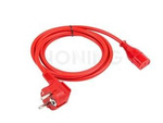CEE 7/7->IEC 320 C13 POWER CORD 1.8M RED ARMAC