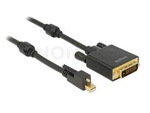 DISPLAYPORT MINI(M) V1.2 WITH SCREW->DVI-D(M)(24+1) CABLE 2M 4K BLACK DUAL LINK ACTIVE DELOCK
