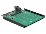 Adapter Sata 22pin(M) + Sff-8643 36pin(F) Nvme ->2x M.2 Ngff Key M+B Delock