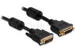 DVI-I(M)(24+5)->DVI-I(M)(24+5) CABLE 3M BLACK DUAL LINK FERRITE DELOCK