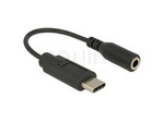 Adapter Usb C(M) 2.0->Minijack 3.5mm(F) Na Kablu 14cm Czarny Delock