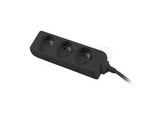 POWER STRIP LANBERG 1.5M BLACK 3 SOCKETS FRENCH QUALITY-GRADE COPPER CABLE
