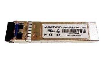 SFP Dual OPTEC, 1.25G, SM LC, 16dB (20km), TX1310, DDM (GLC-LX-SM)