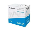LAN CABLE UTP CAT.5E 305M SOLID CCA GREY LANBERG