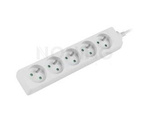 POWER STRIP LANBERG 1.5M WHITE 5 SOCKETS FRENCH QUALITY-GRADE COPPER CABLE