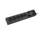 SURGE PROTECTOR ARMAC Z5 BLACK 1,5M 5X TYPE E 230V 10A CABLE ORGANIZER
