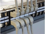 Patchcord Kat.5e Sftp 0.5m Kątowy Wtyk Szary Delock