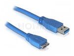 Kabel Usb Micro(M)->Usb-A(M) 3.0 1m Niebieski Delock