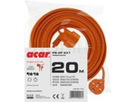 EXTENSION CORD ACAR PS-2P 2X1 20M ORANGE H05VV VDE