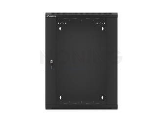 19" WALL-MOUNTED RACK 15U/570X600 DEMOUNTED FAST ASSEMBLING FLAT PACK BLACK LANBERG