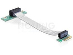 DELOCK RISER CARD PCI EXPRESS X1 WITH FLEXIBLE CABLE LEFT INSERTION