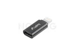 Adapter Usb-C(F) 2.0->Lightning(M) Czarny Lanberg